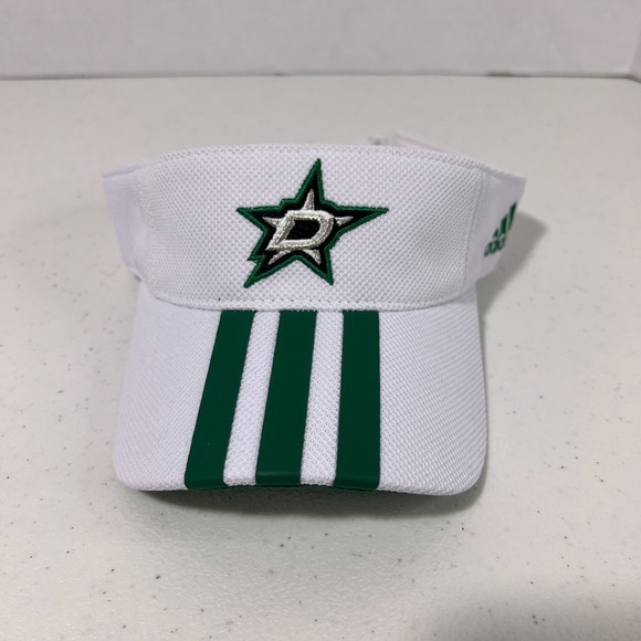 Adidas‎ Unisex One Size White Dallas Stars Adjustable Pickleball Visor Hat NWOT - Picture 1 of 5